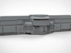 Sci-fi architecture kitbash 22 3D Model