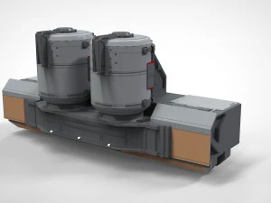 Sci-fi architecture kitbash 22 3D Model