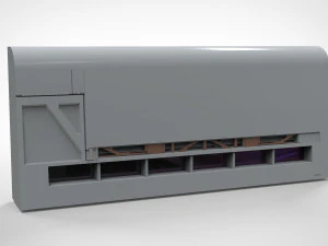 Sci-fi architecture kitbash 22 3D Model