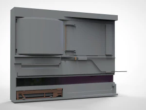 Sci-fi architecture kitbash 22 3D Model