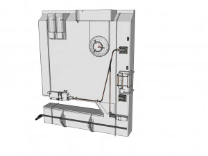 Sci-fi architecture kitbash 22 3D Model