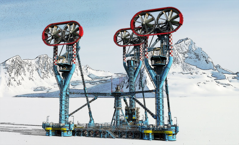 Sci-Fi Polar station Modelo 3D .c4d .max .obj .3ds .fbx .stl .blend 