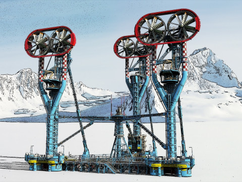 Sci-Fi Polar station 3D मॉडल