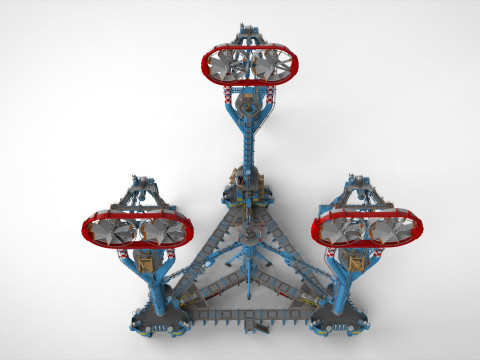Sci-Fi Polar station Modelo 3D