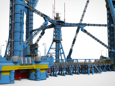 Sci-Fi Polar station Modelo 3D