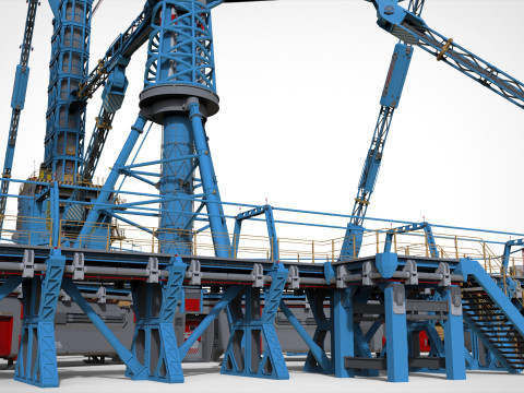 Sci-Fi Polar station Modelo 3D