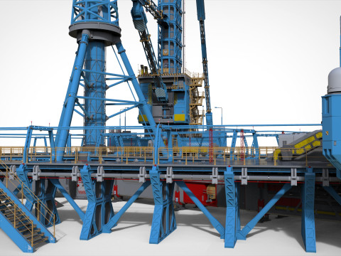 Sci-Fi Polar station Modelo 3D