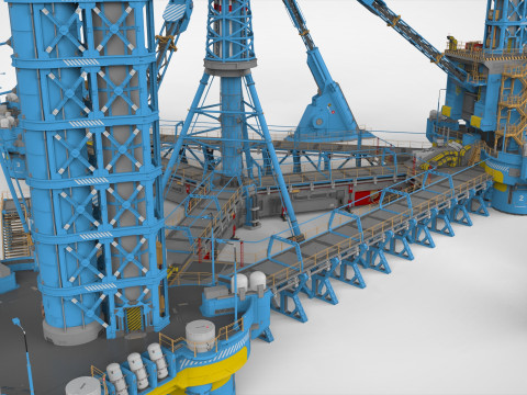Sci-Fi Polar station Modelo 3D