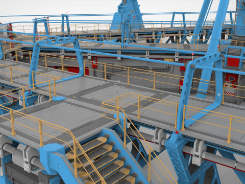 Sci-Fi Polar station Modelo 3D