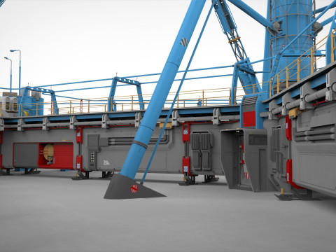 Sci-Fi Polar station Modelo 3D