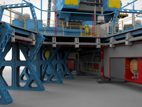 Sci-Fi Polar station Modelo 3D