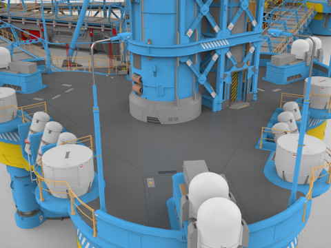 Sci-Fi Polar station Modelo 3D