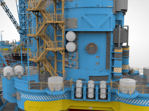 Sci-Fi Polar station Modelo 3D