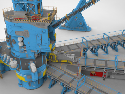 Sci-Fi Polar station Modelo 3D