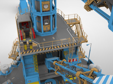 Sci-Fi Polar station Modelo 3D