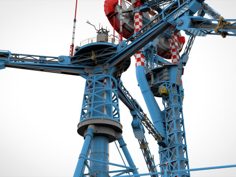 Sci-Fi Polar station Modelo 3D