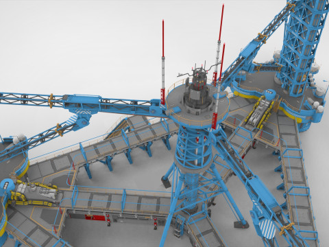 Sci-Fi Polar station Modelo 3D