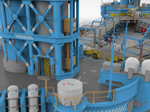 Sci-Fi Polar station Modelo 3D