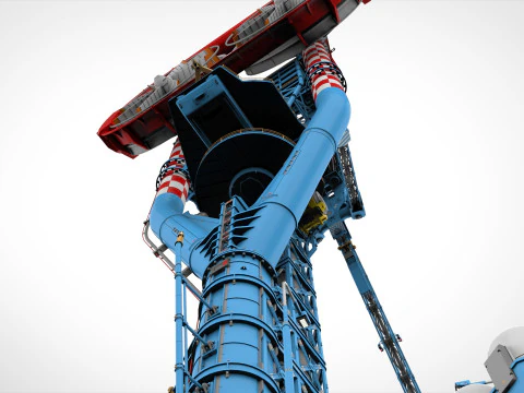 공상 과학 극지 역 3D 모델