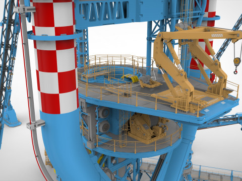 Sci-Fi Polar station Modelo 3D