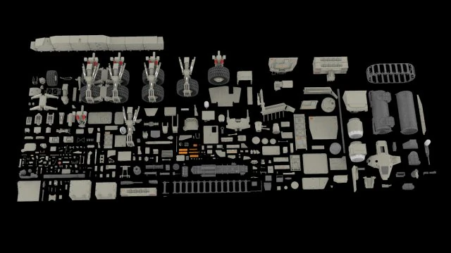 Kolekcja mechaniki 2 kitbash Model 3D .c4d .max .obj .3ds .fbx .stl .blend 