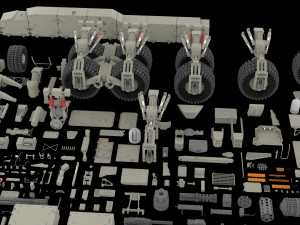 Mechanics collection 2 kitbash Modelo 3D