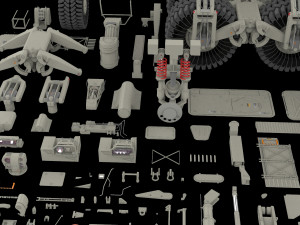 Mechanics collection 2 kitbash Modelo 3D
