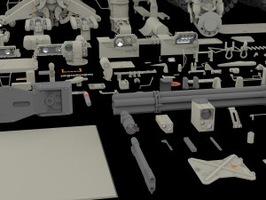 Mechanics collection 2 kitbash Modelo 3D