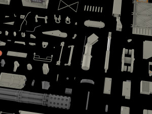 Mechanics collection 2 kitbash Modelo 3D