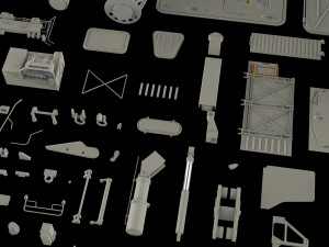 Mechanics collection 2 kitbash Modelo 3D