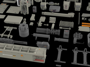 Mechanics collection 2 kitbash Modelo 3D