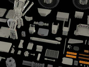 Mechanics collection 2 kitbash Modelo 3D