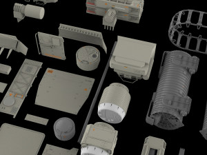 Mechanics collection 2 kitbash Modelo 3D