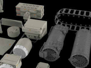 Mechanics collection 2 kitbash Modelo 3D