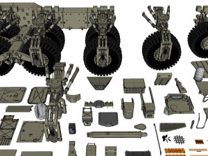 Mechanics collection 2 kitbash Modelo 3D