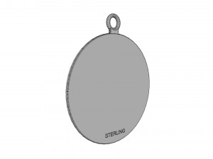 St catherine siena medal 3D Print Model