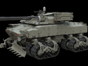 Sci fi Infantry fighting vehicle 3D Model