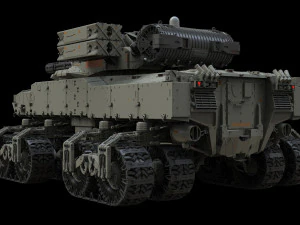 Sci fi Infantry fighting vehicle 3D Model