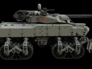 Sci fi Infantry fighting vehicle 3D Model