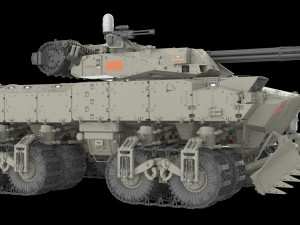 Sci fi Infantry fighting vehicle 3D Модель