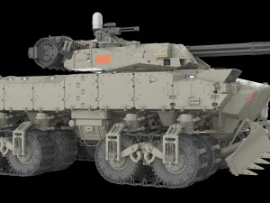 Sci fi Infantry fighting vehicle 3D Model