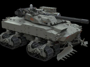 Sci fi Infantry fighting vehicle 3D Model