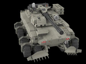 Sci fi Infantry fighting vehicle 3D Model