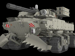 Sci fi Infantry fighting vehicle 3D Model
