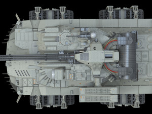 Sci fi Infantry fighting vehicle 3D Модель
