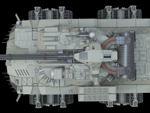 Sci fi Infantry fighting vehicle 3D Model