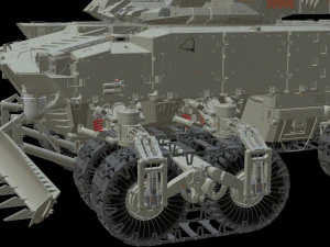 Sci fi Infantry fighting vehicle 3D Model