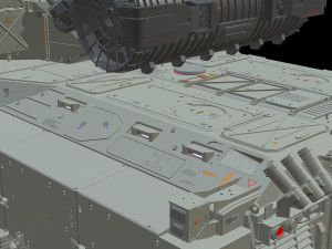 Sci fi Infantry fighting vehicle 3D Модель