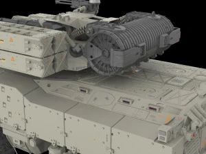 Sci fi Infantry fighting vehicle 3D Model