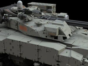 Sci fi Infantry fighting vehicle 3D Model
